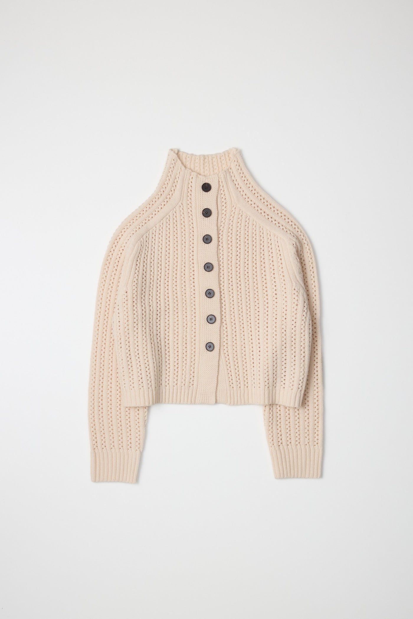 collared sweater with buttons