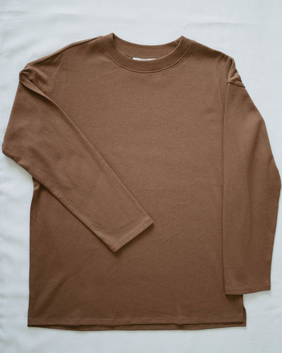 long sleeve top with side slits