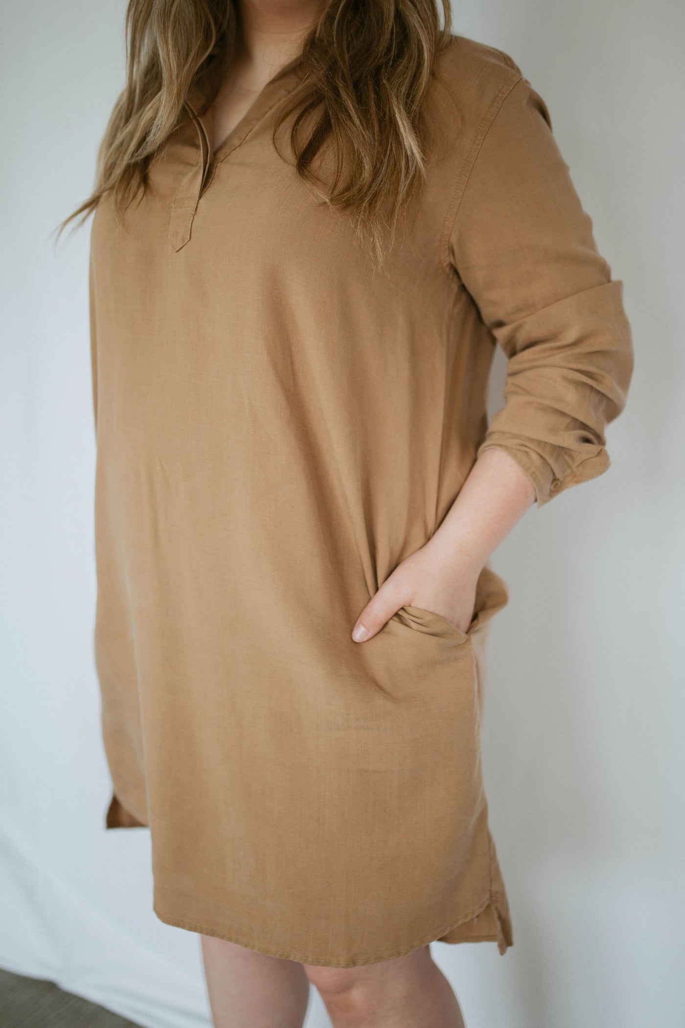 shirt dress with pockets - FINAL SALE