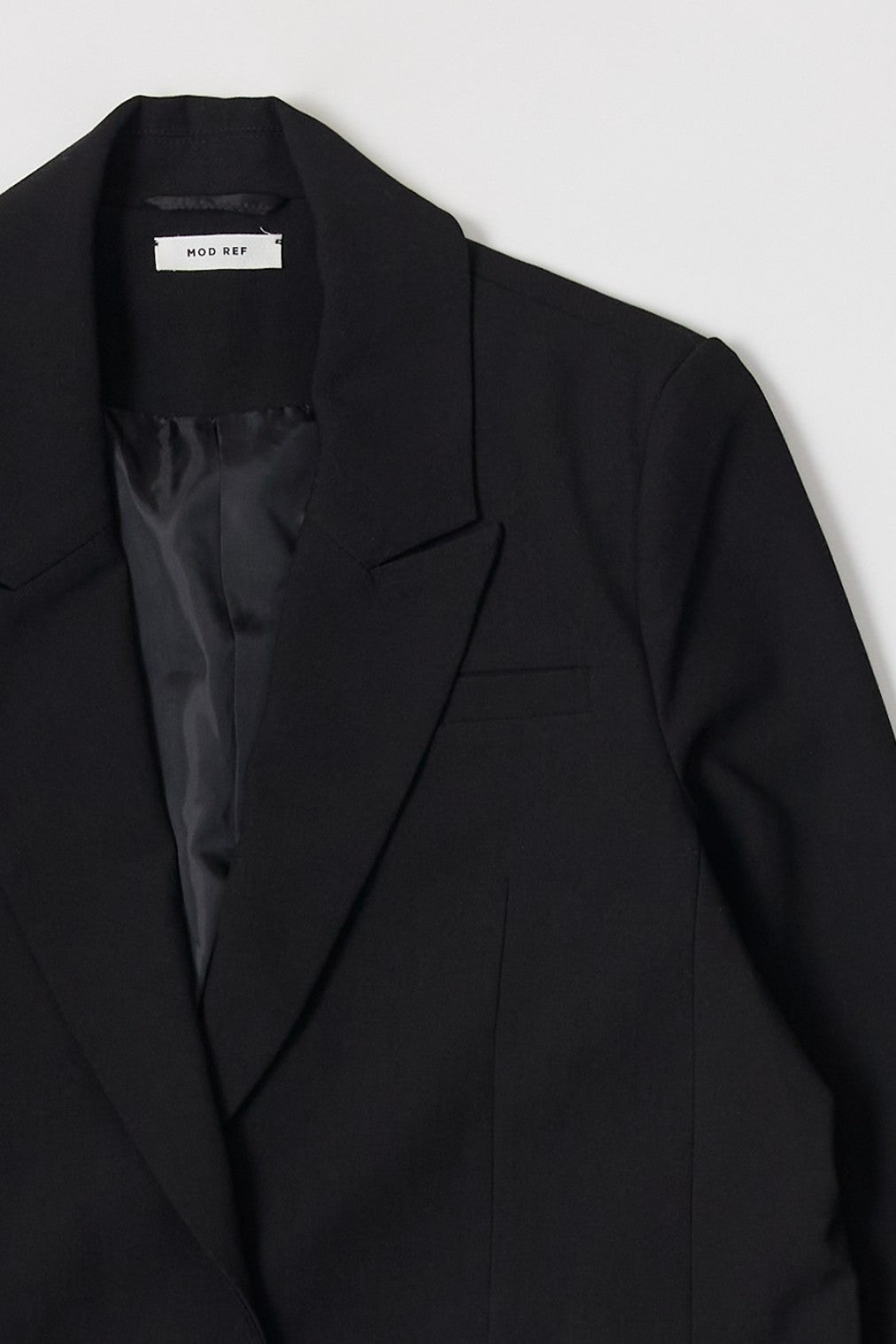 black long coat with single button