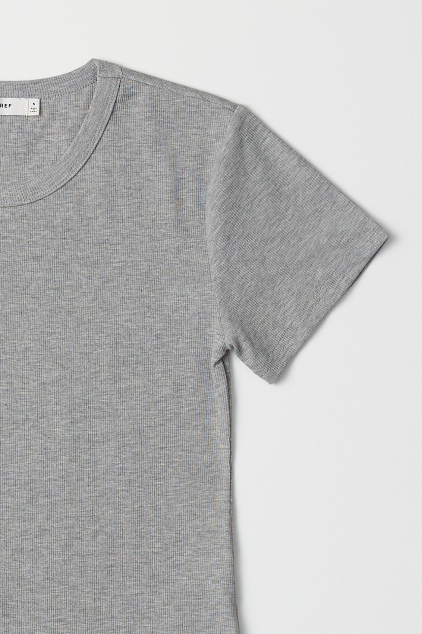 ribbed short sleeve t-shirt
