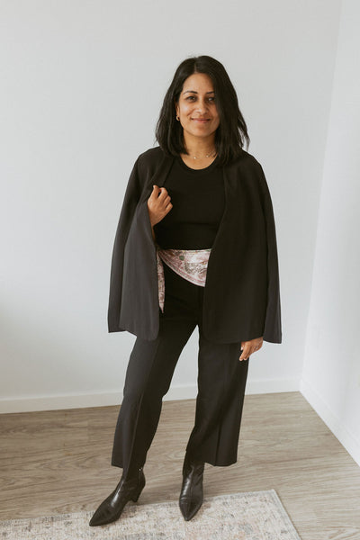 blazer with open front