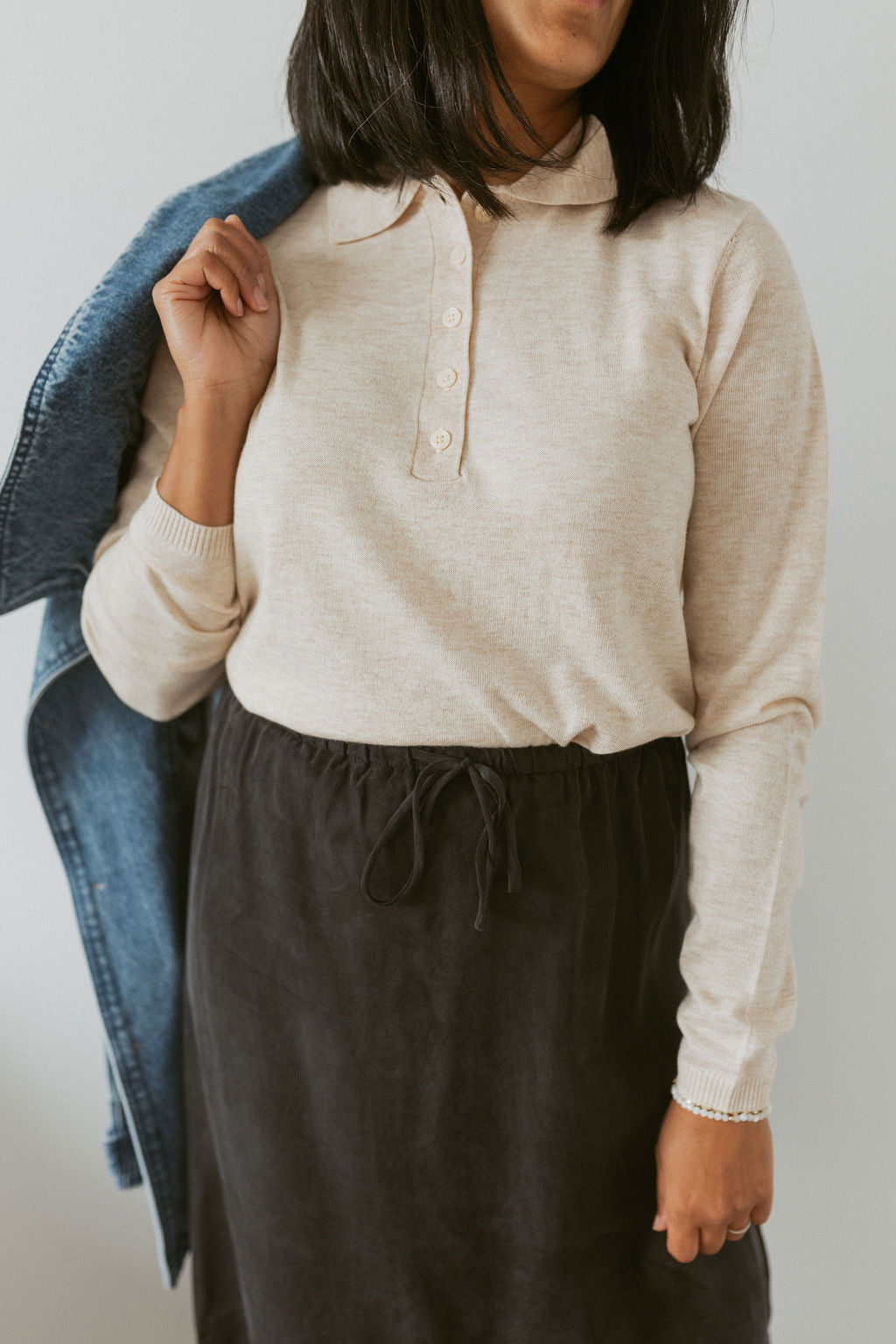 light knit polo