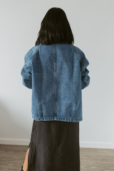 denim jacket with buttons