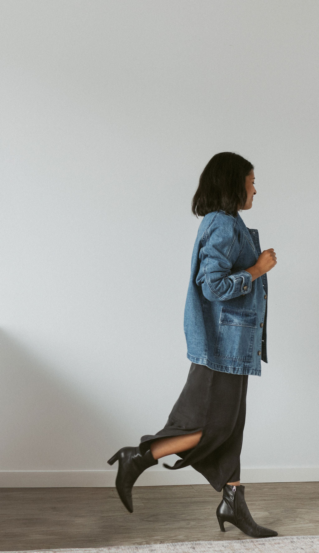 denim jacket with buttons