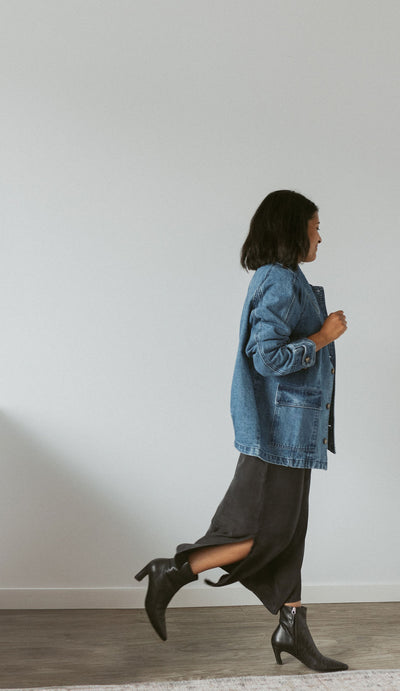 denim jacket with buttons