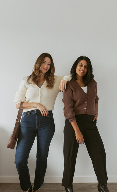 knit cardigan with buttons