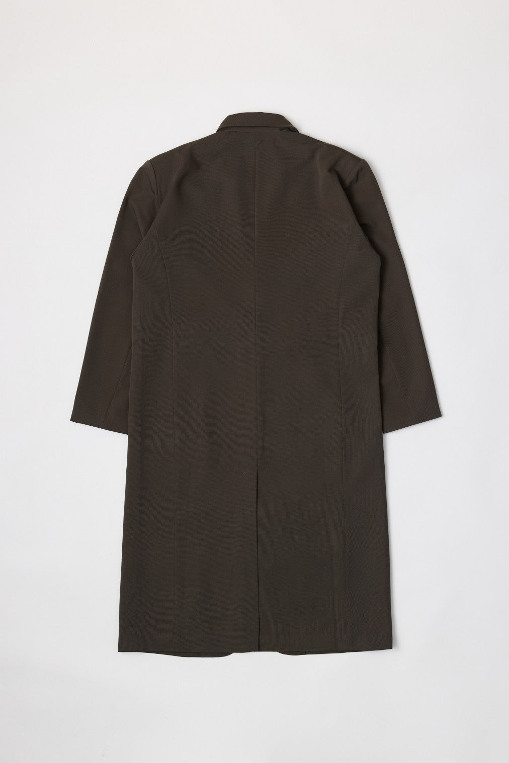 brown tailored long coat