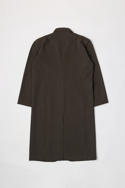 brown tailored long coat