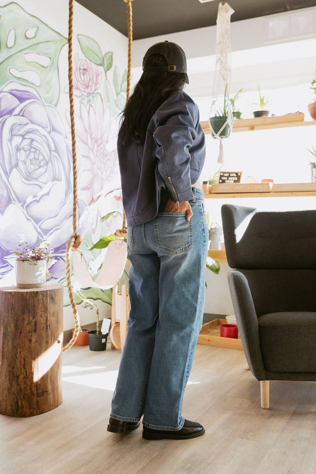 straight leg denim