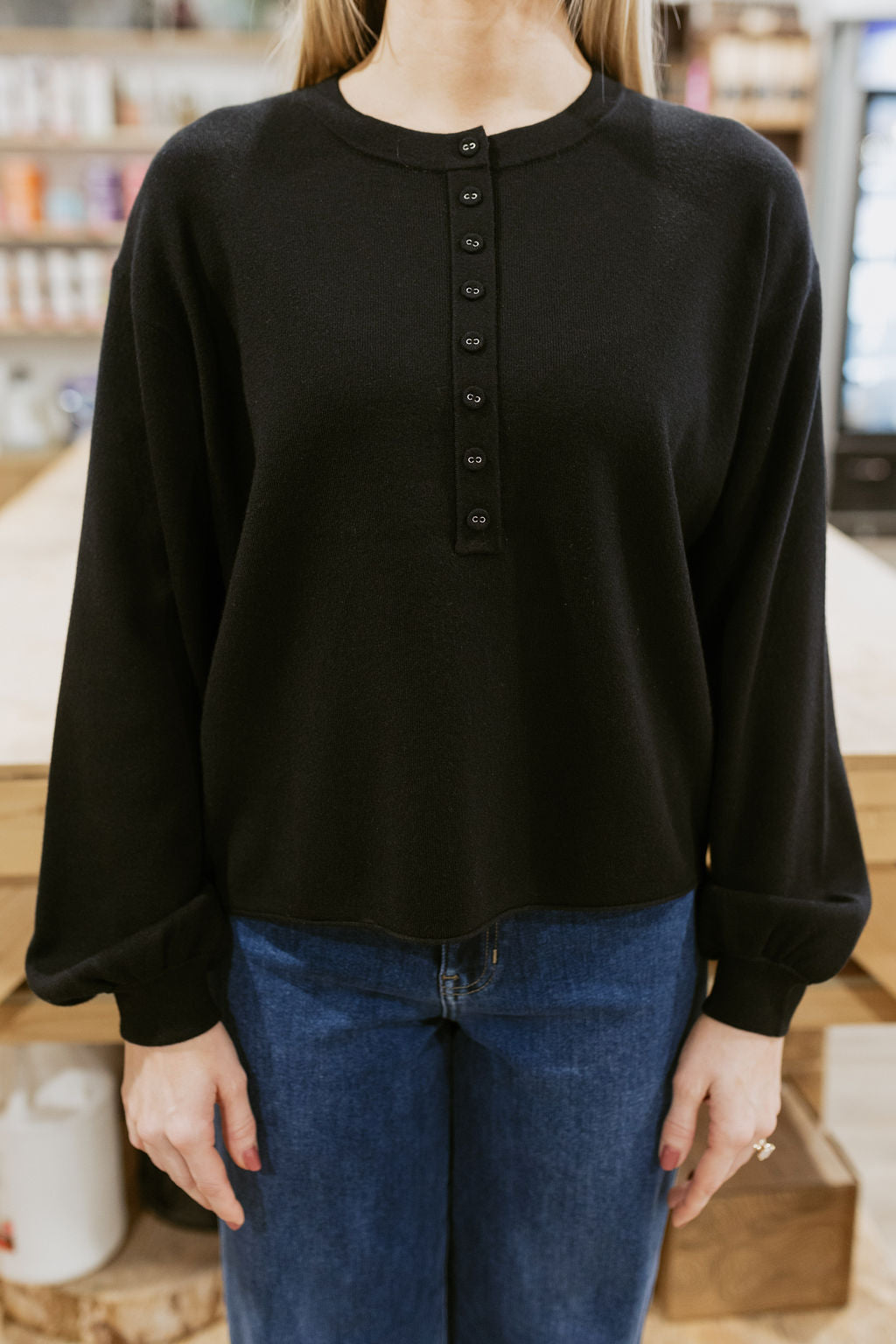 knit with buttons