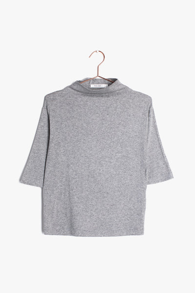top with mock neck and 3/4 sleeve